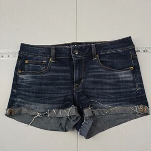 American Eagle shortie super stretch blue denim‎ 8 womens shorts 5207